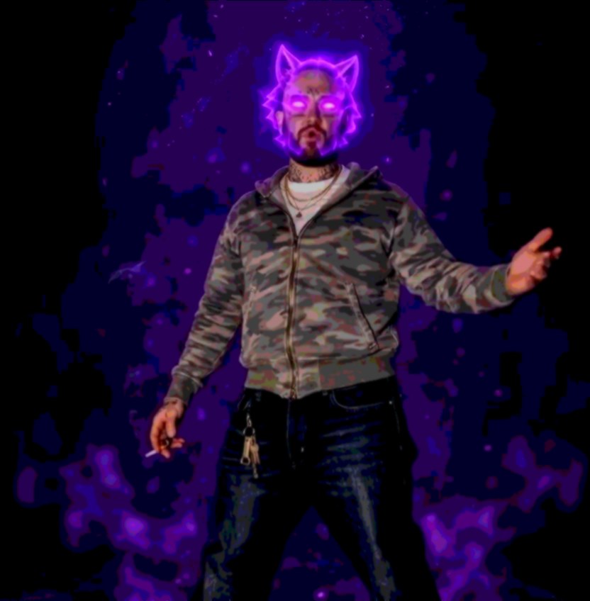 Bankz final hero shot with full wolf spirit.
